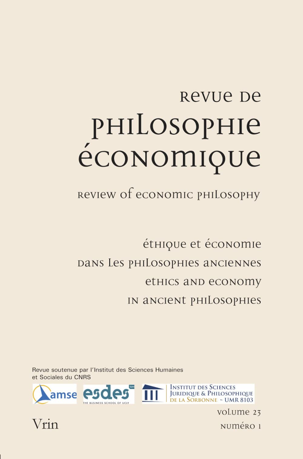 Éthique et économie dans les philosophies anciennes book