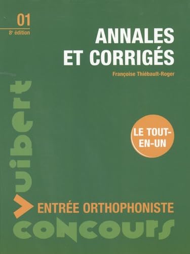 Annales et corrigés entrée orthophoniste Books