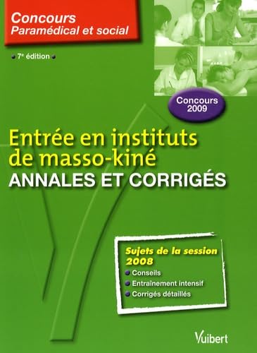 Entrée en instituts de masso-kiné: Annales et corrigés book