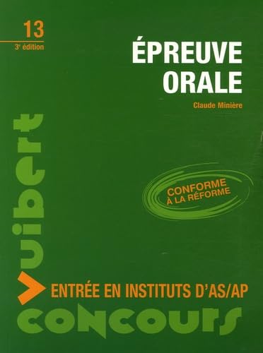 Concours d'entrée en instituts d'AS/AP: Epreuve orale book
