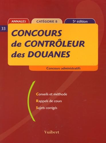 Concours de Contrôleur des douanes Books