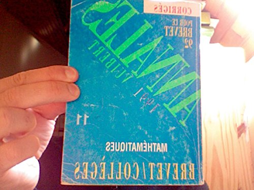Annales corrigées du Brevet, 1991, numéro 11: mathématiques book