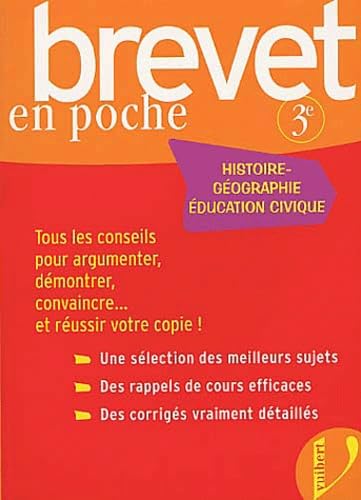 Brevet en poche : Histoire-Géographie, éducation civique, 3ème book