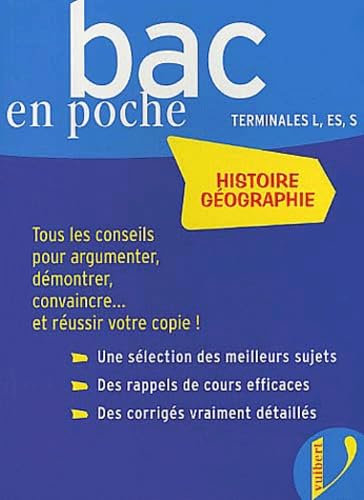 Bac en poche : Histoire géographie terminale L, ES, S book