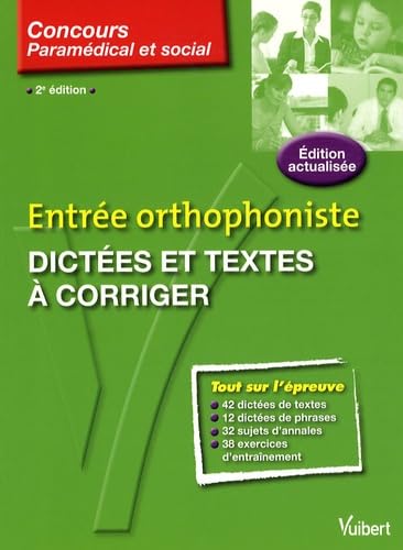 Dictées et textes à corriger: Entrée orthophoniste book