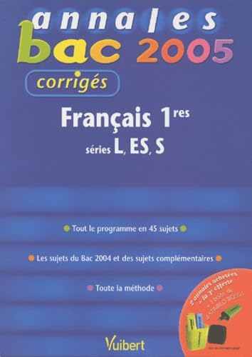 Français 1e séries L, ES, S: Corrigés book
