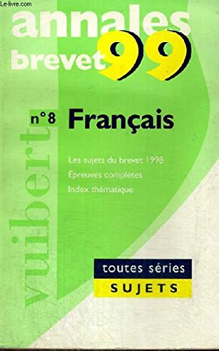 Français toutes séries : brevet 1999 book