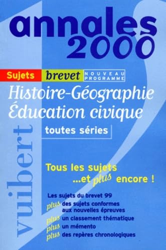 Histoire-Géographie. Education civique toutes séries, brevet corrigés numéro 6 book