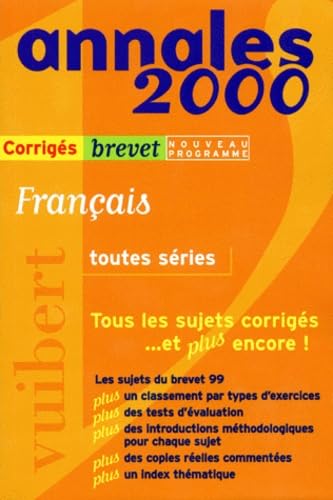 Français toutes séries, brevet corrigés numéro 9 book