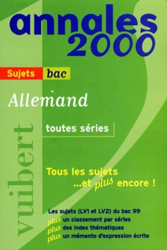 Allemand Bac Toutes Series. Sujets, Edition 2000 Books