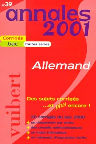 Annales 2001 : Allemand book