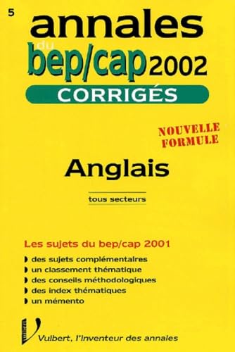 Anglais Tous Secteurs. Corriges 2002 book