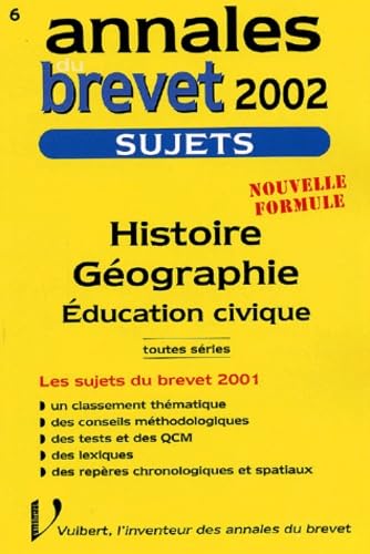 Histoire Geographie Education Civique Toutes Series. Sujets 2002 book