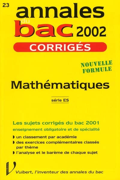 Product Image: Mathématiques : séries ES, L