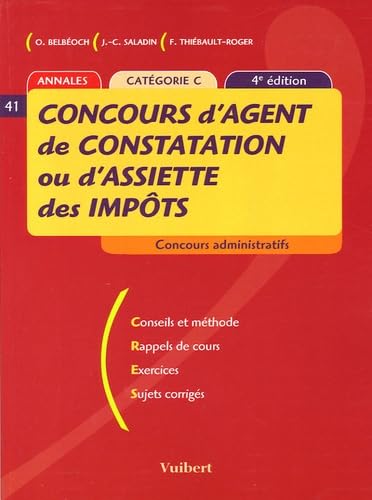 Concours d'agent de constatation ou d'assiette des impôts: Catégorie C Books