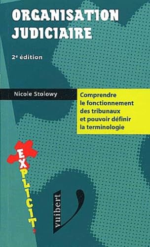 Organisation Judiciaire. 2eme Edition Books