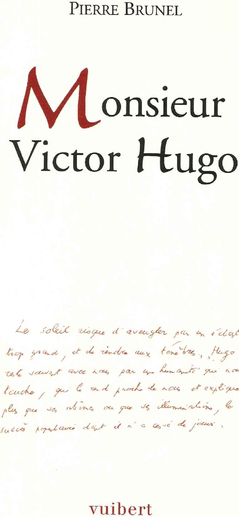 Monsieur Victor Hugo book