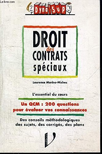 Droit des contrats spéciaux book