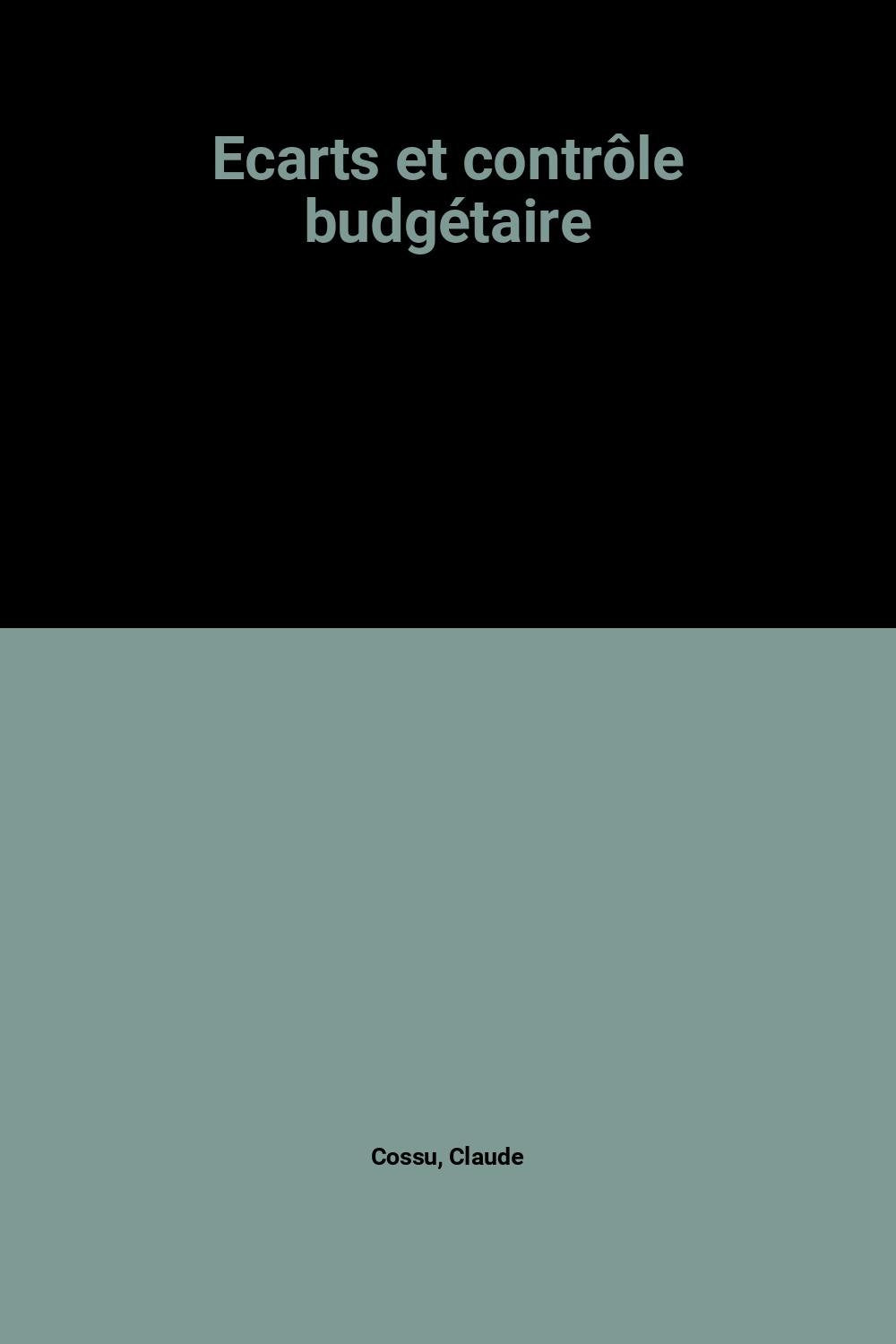 Ecarts et contrôle budgétaire Books
