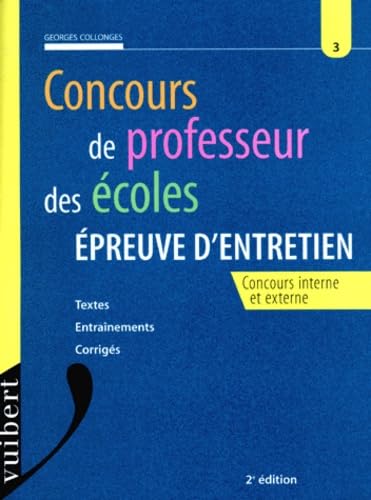 Concours de professeur des écoles. Epreuve d'entretien book
