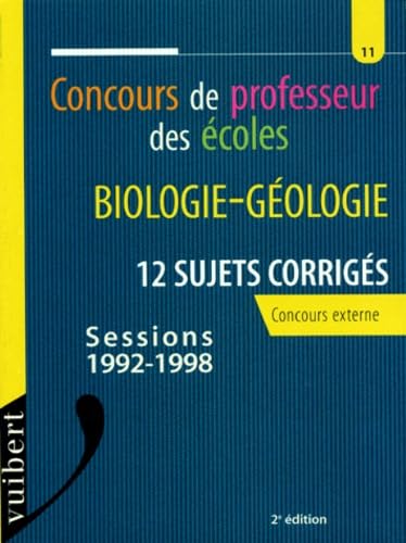 Biologie géologie : concours de professeur des écoles book