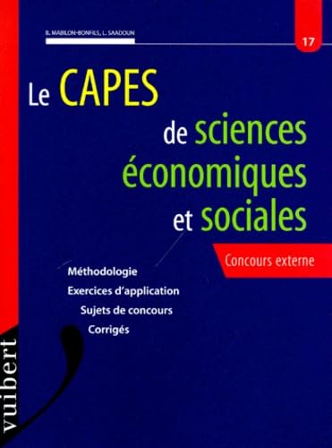 CAPES de sciences économiques et sociales. Concours externe book