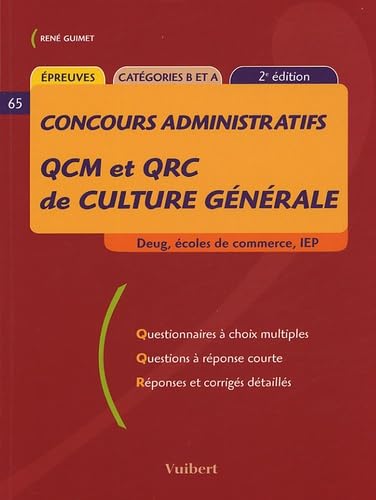 QCM et QRC de culture générale: Catégories B et A Books