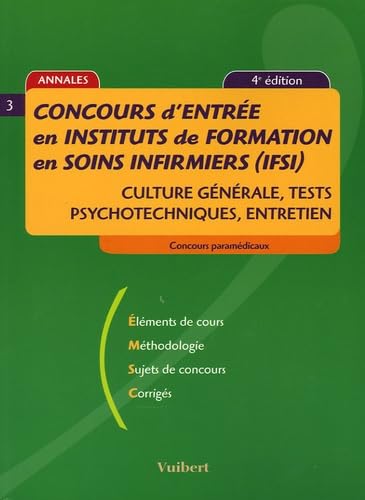 Concours d'entrée en instituts de formation en soins inirmiers (IFSI) book
