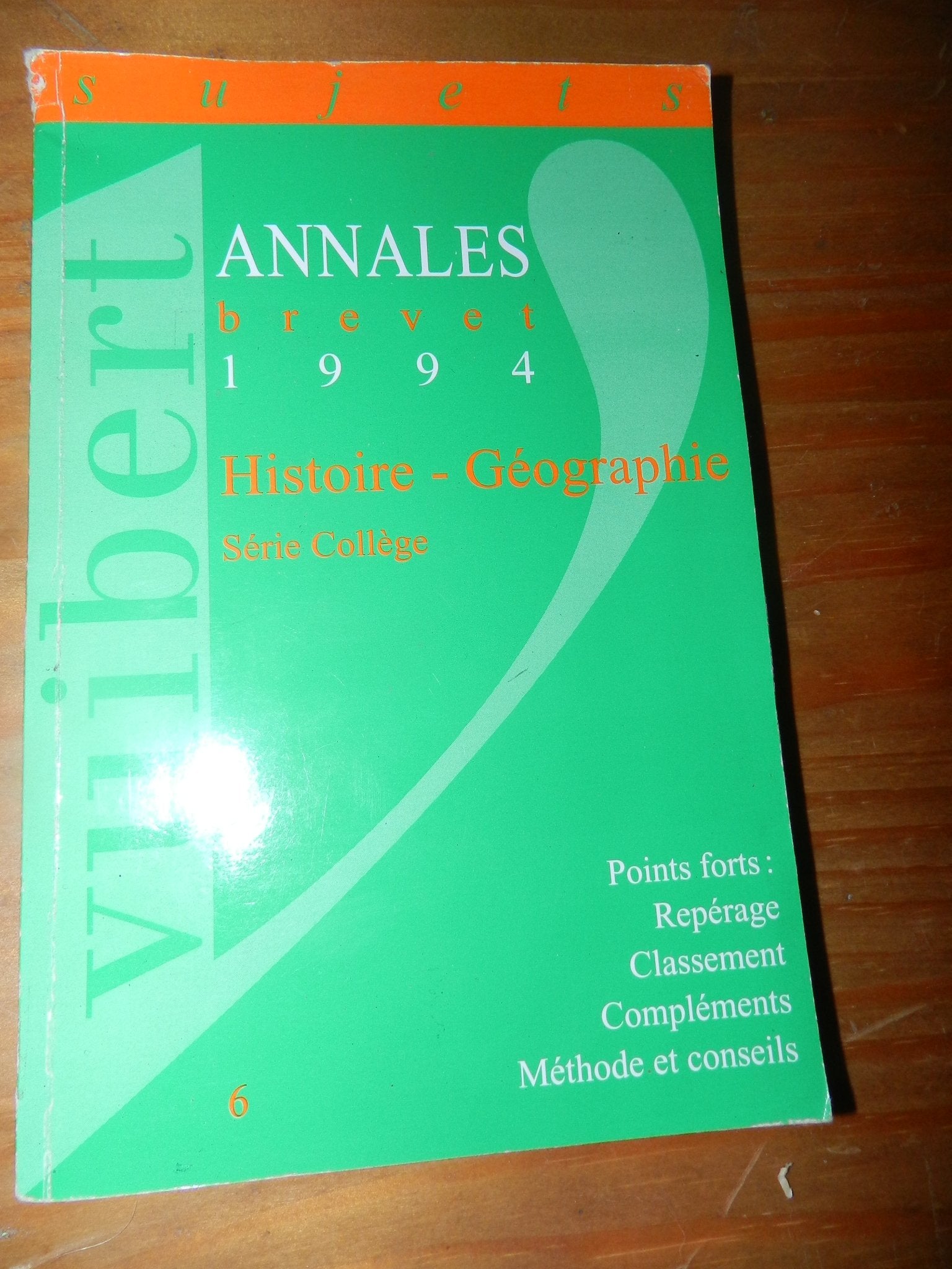Annales brevet 1994 / sujets / histoire - geographie education civique Books