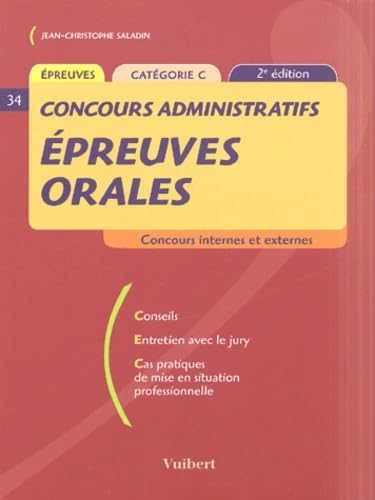 Epreuves orales Concours administratifs Catégorie C book