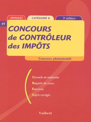 Concours de contrôleur des impôts: Catégorie B Books