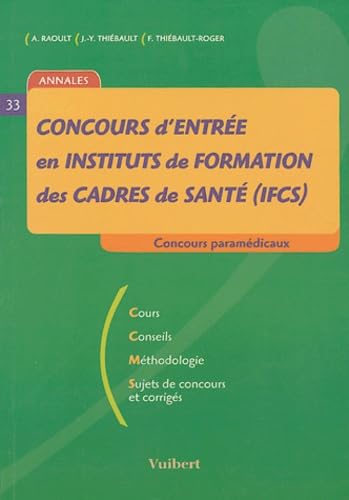 Concours d'entrée en instituts de formation des cadres de santé Books