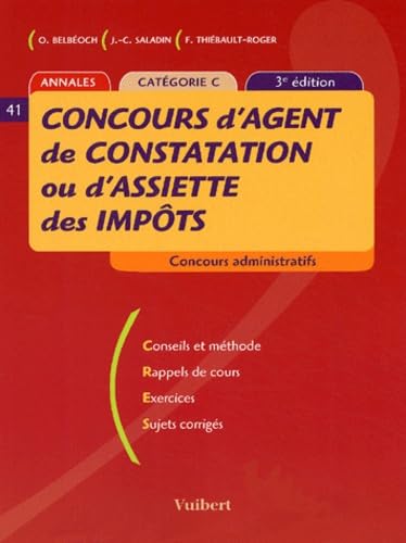 Concours d'agent de constatation ou d'assiette des impôts: Catégorie C Books