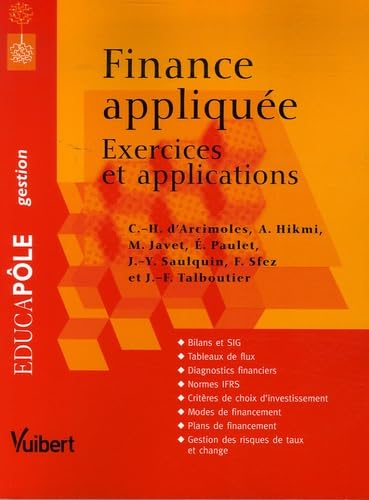 Finance appliquée: Exercices et applications book