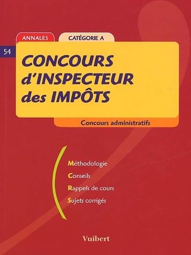 Concours D'Inspecteur Des Impots Categorie A book