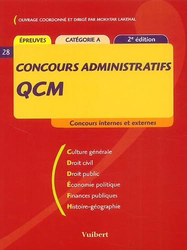 Qcm Concours Administratifs Categorie A. 2eme Edition book
