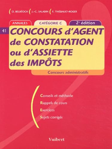 Concours d'agent de constatation ou d'assiette des impôts : Catégorie C(2003) book