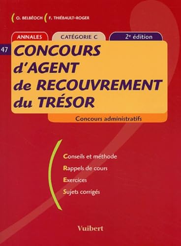 Concours d'agent de recouvrement du Trésor Catégorie C Books