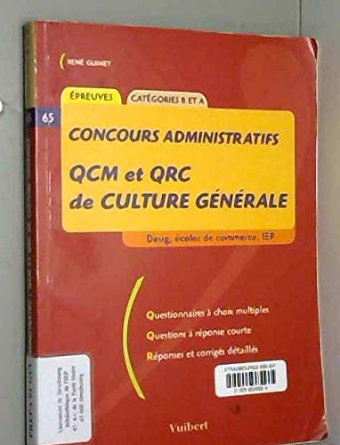 Examens et concours, QCM et QRC de culture générale : concours de catégorie book