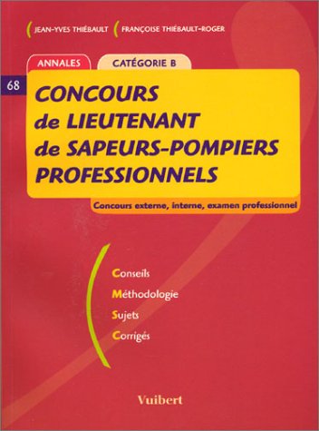Concours de lieutenant de sapeurs-pompiers professionnels Catégorie B Books