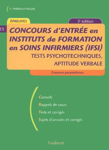 Concours d'entrée en IFSI: Tests psychotechniques d'aptitude verbale book