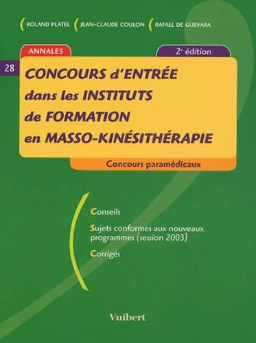 Concours d'entrée dans les instituts de formation en masso-kinésithérapie Medicine