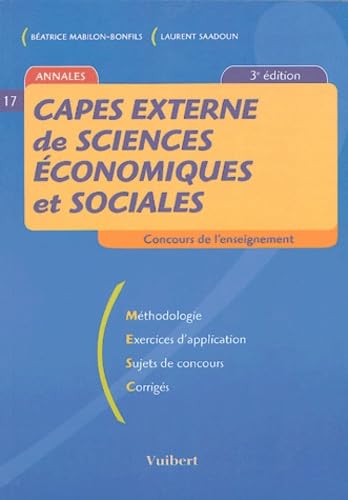 CAPES externe de Sciences Economiques et Sociales Books