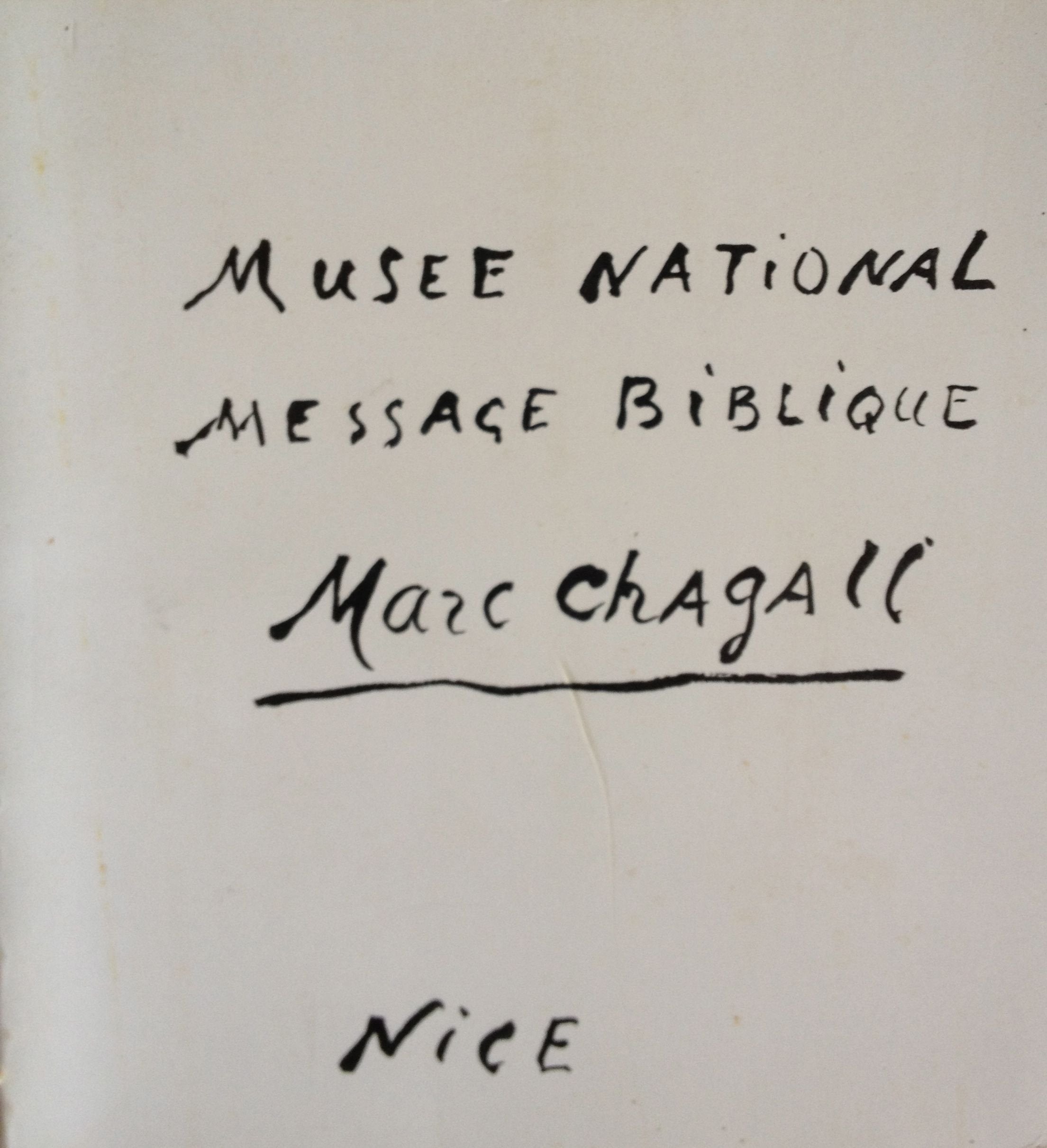 National museum Message biblique Marc Chagall, Nice Books