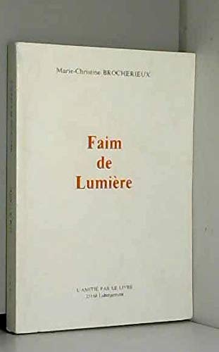 Faim de lumière book