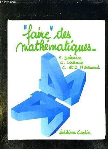 Faire des mathématiques book