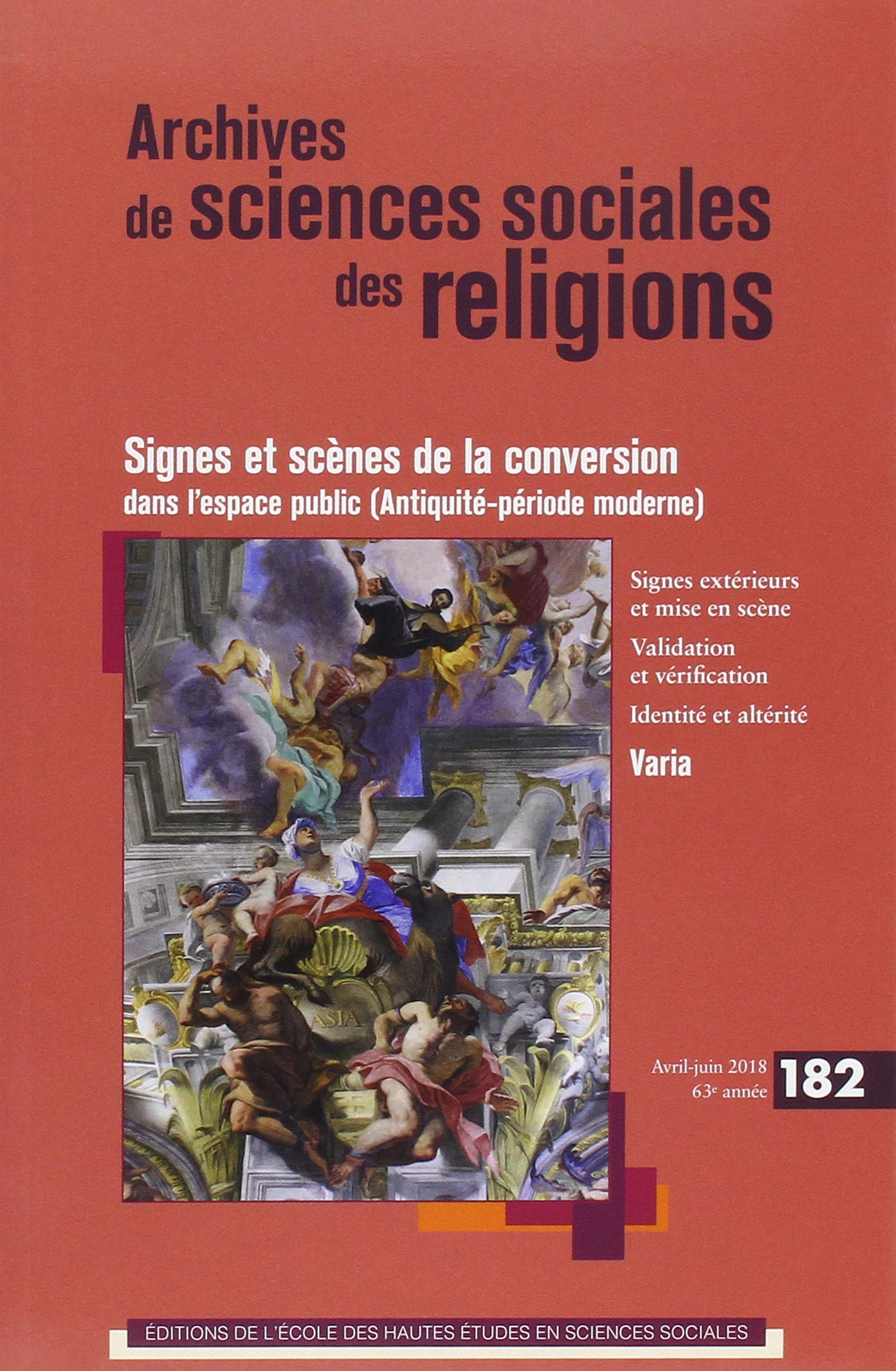 Archives de sciences sociales des religions 182 - Signes et book