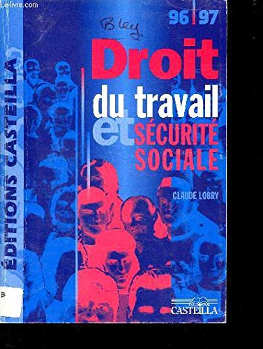 Droit du travail et sécurité sociale : 1996-1997 book