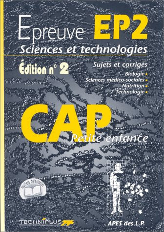 Epreuve EP2 du CAP petite enfance, numéro 2 book