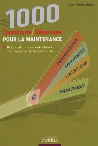 1000 Questions-réponses pour la maintenance: Préparation aux entretiens d'embauche du CAP au diplôme d'ingénieur book